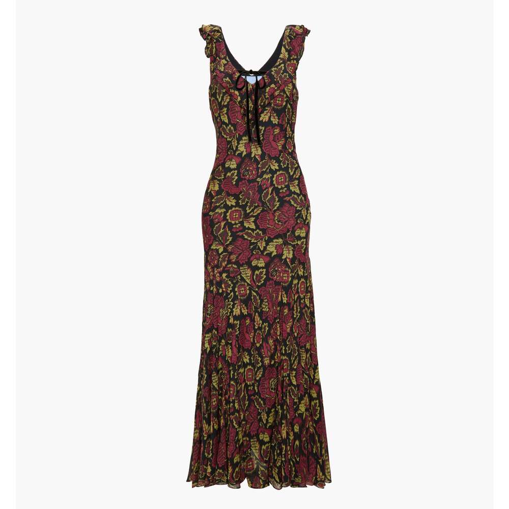 Hill House Home The Augustina Dress - Black Palampore Floral Size XLBlack Palamp